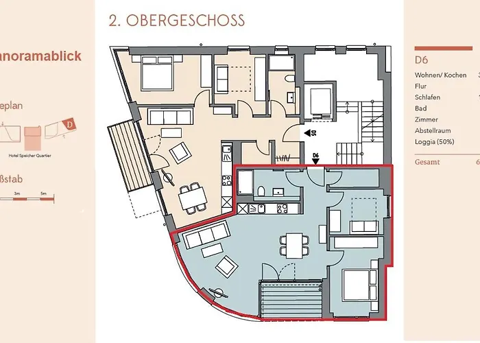 Panoramablick - D6 Appartement